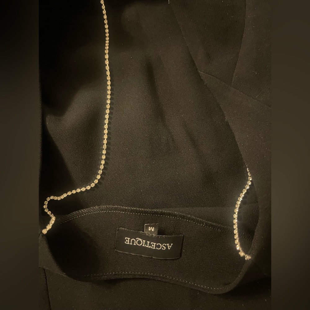 Ascetique (Estern European Brand) Mini /Crepe/Black dress size M. New - Picture 10 of 16